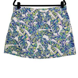 Tori Richard Patricia La Bamba Palm Tree 100% Cotton Skirt 12
